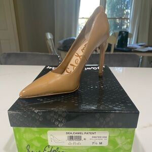 Sam Edelman patent leather camel heels